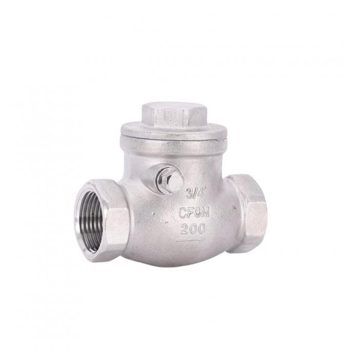 Channel Check Valve CF8/CF8m Swing Check Valve Straight Through Type Channel for Water ...