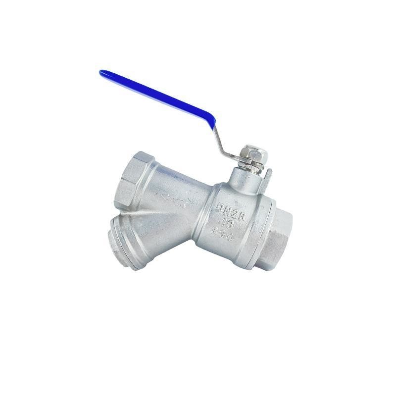 Model Valve Filter GLQ11F-16P Model NO. Stainless Steel Y-Type Filter Ball Valve for 304/ ...