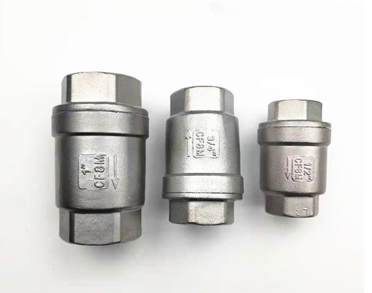 Stainless Steel Vertical Spring Check Valve H12W Pn1.6MPa Female Thread ...