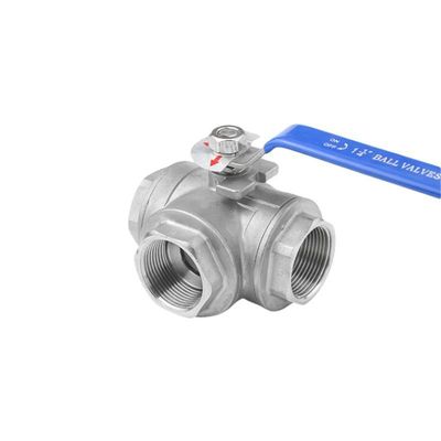 SS304 316 Three Way Female Thread Stainless Steel Ball Valve NPT Bsp ...