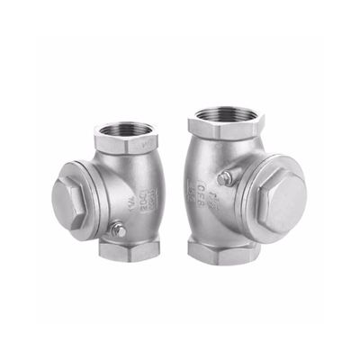 Channel Check Valve CF8/CF8m Swing Check Valve Straight Through Type Channel for Water ...