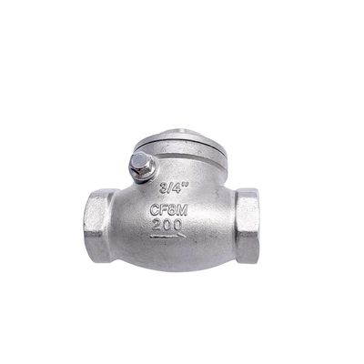 Channel Check Valve CF8/CF8m Swing Check Valve Straight Through Type Channel for Water ...