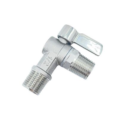 Ordinary Temperature Stainless Steel Handle Angle Water Meter Thread ...